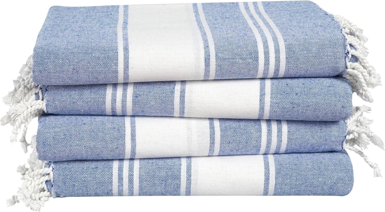 imageLANE LINEN Large Pool Towels XL Beach Towel PreWashed No Shrink Quick Dry Oversized Beach Towels Stylish Beach Towel for Women Sand Free Towel 39quotx71quot GreyForever Blue