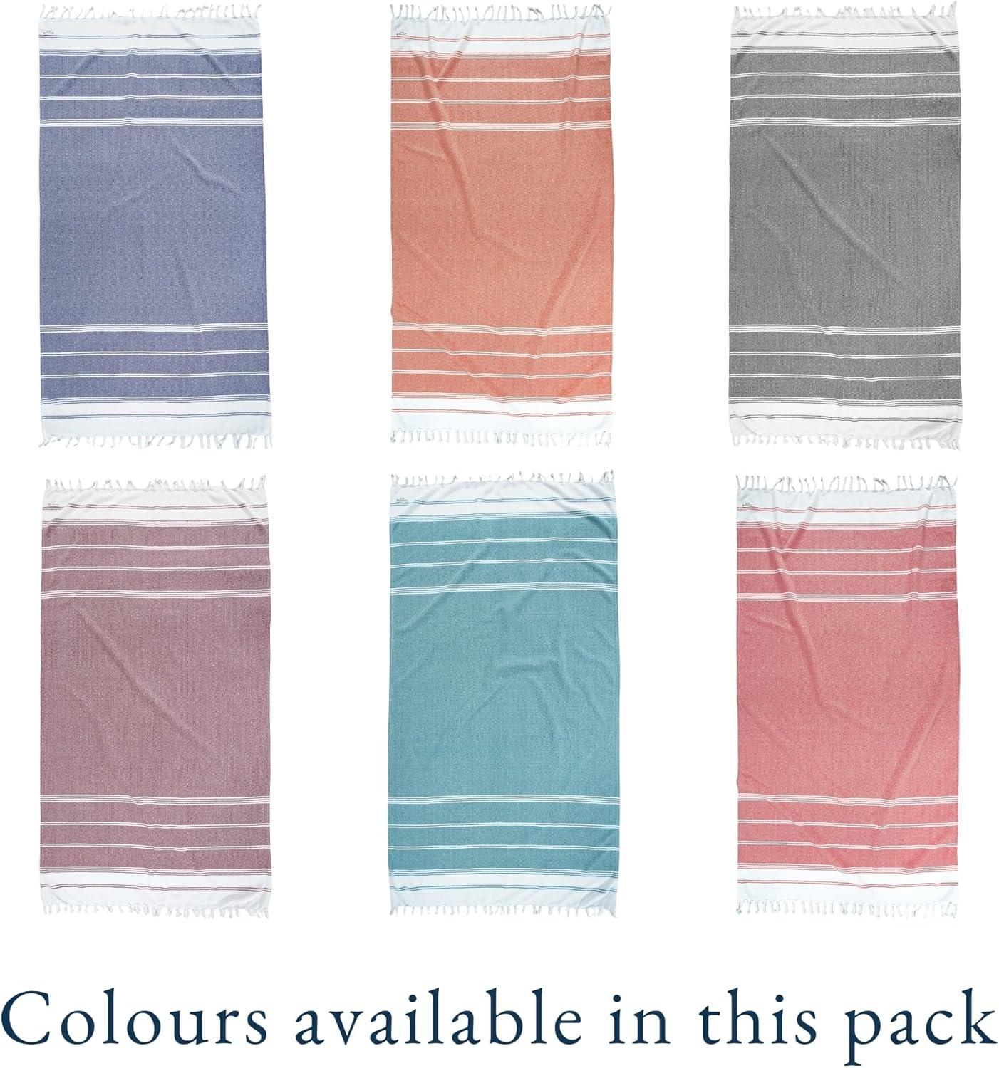 imageLANE LINEN Turkish Beach Towel 2 Pack Oversized Beach Towel 39quotx71quot Beach Essentials for Women Large Pool Towel Absorbent ampamp Quick Dry Sand Free Beach Towel Bird of ParadiseBeach Party