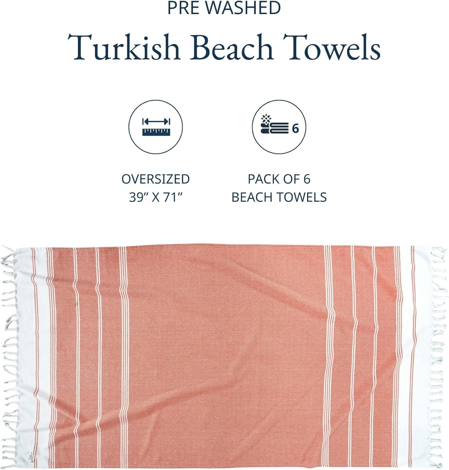 imageLANE LINEN Turkish Beach Towel 2 Pack Oversized Beach Towel 39quotx71quot Beach Essentials for Women Large Pool Towel Absorbent ampamp Quick Dry Sand Free Beach Towel Bird of ParadiseStarfish Serenade