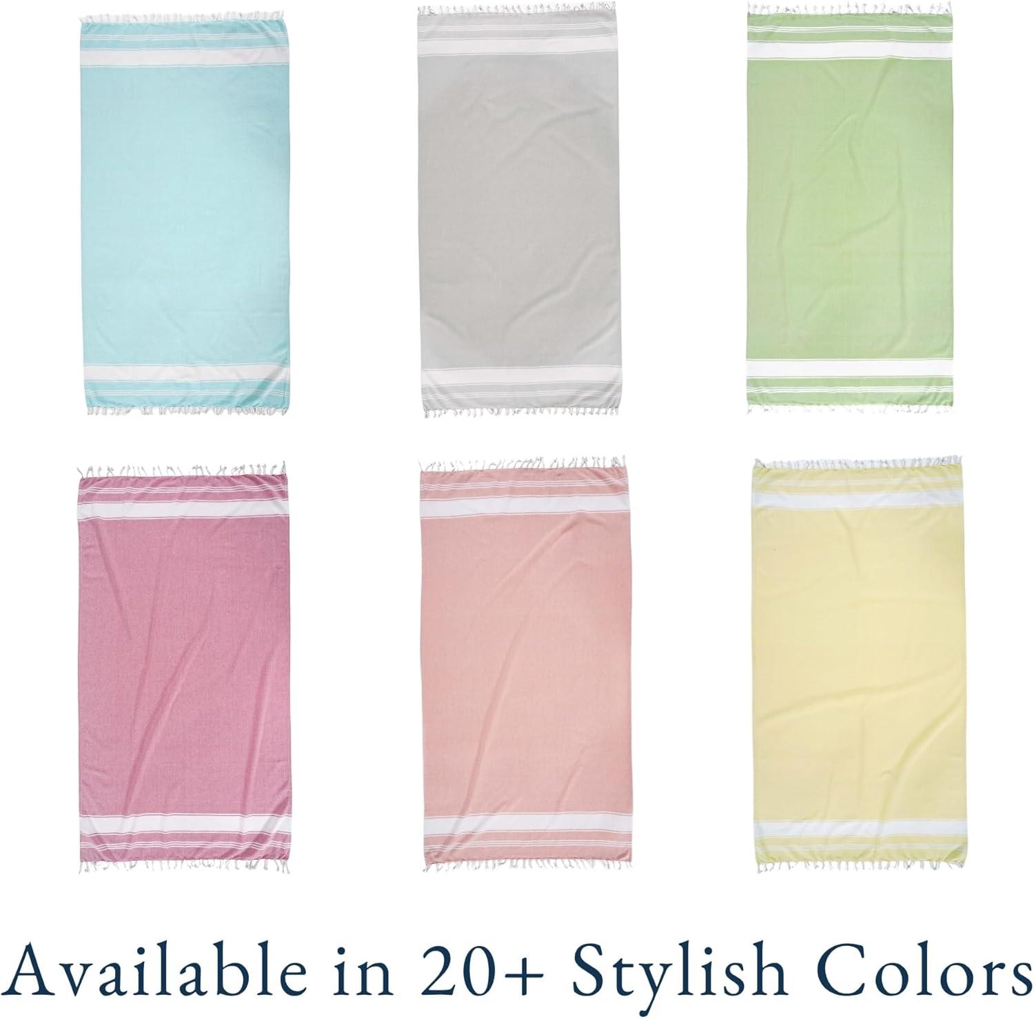 imageLANE LINEN Turkish Beach Towel 2 Pack Oversized Beach Towel 39quotx71quot Beach Essentials for Women Large Pool Towel Absorbent ampamp Quick Dry Sand Free Beach Towel Bird of ParadiseBeach Party