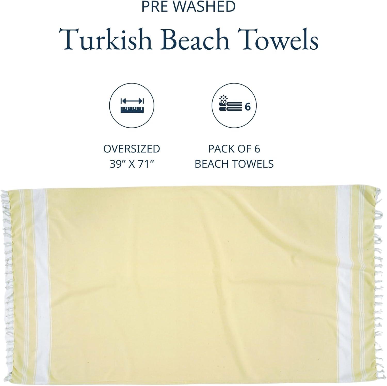 imageLANE LINEN Turkish Beach Towel 2 Pack Oversized Beach Towel 39quotx71quot Beach Essentials for Women Large Pool Towel Absorbent ampamp Quick Dry Sand Free Beach Towel Bird of ParadiseBeach Party